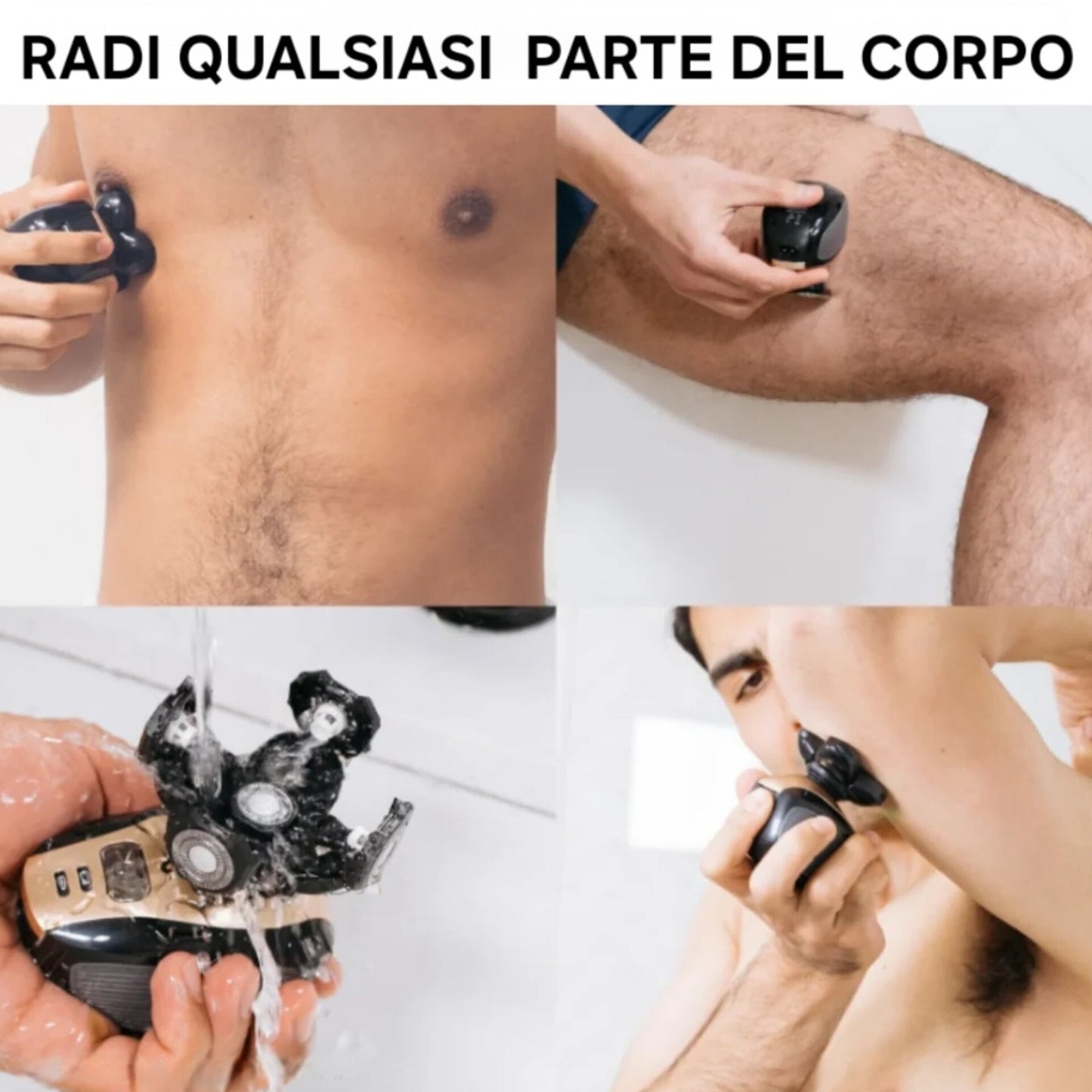 #1 Rasoio Hailey PRO per Testa, Viso, Corpo, e Area Personale